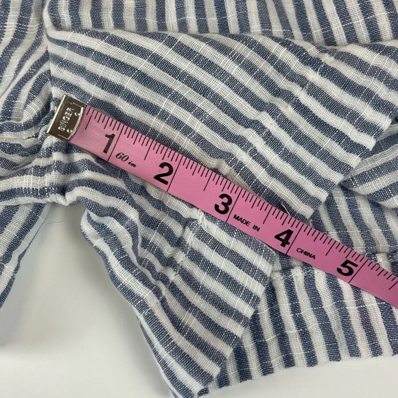 NEW BeachLunchLounge Shorts Womens XS Blue White Striped Cotton Drawstring NWOT - Picture 6 of 9